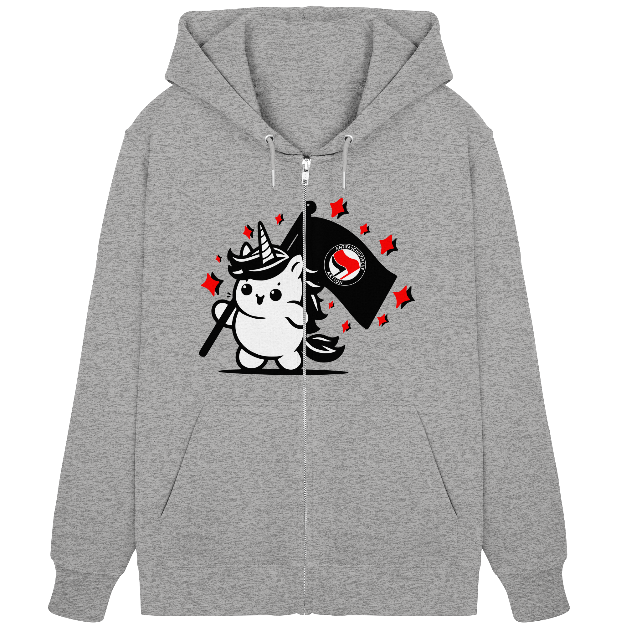 Einhorn Antifa - Organic Zipper