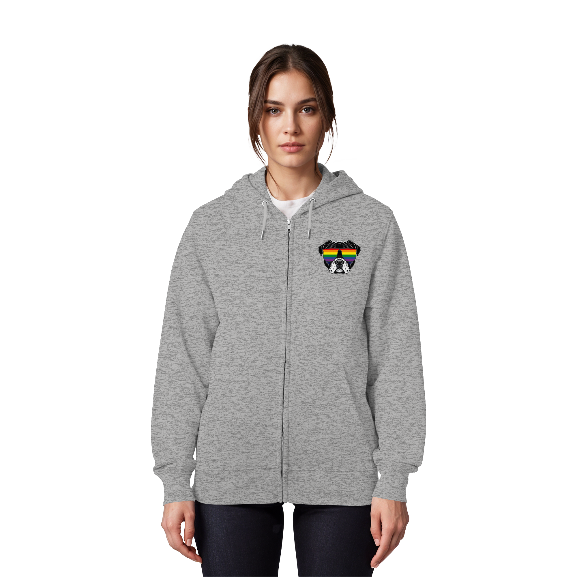 Regenbogen Doggo - Organic Zipper