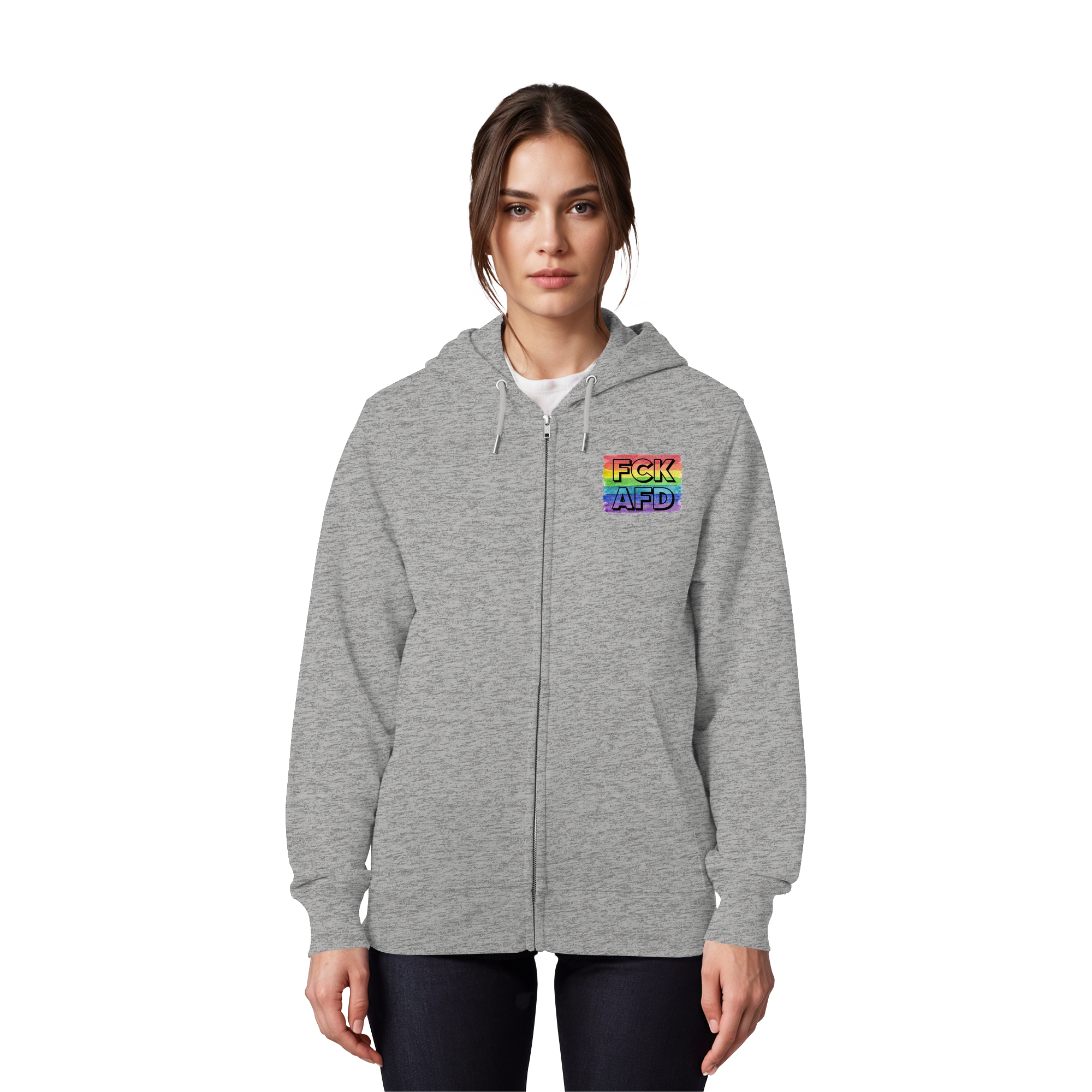 FCK AFD "Rainbow Resistance Edition" - Organic Zipper