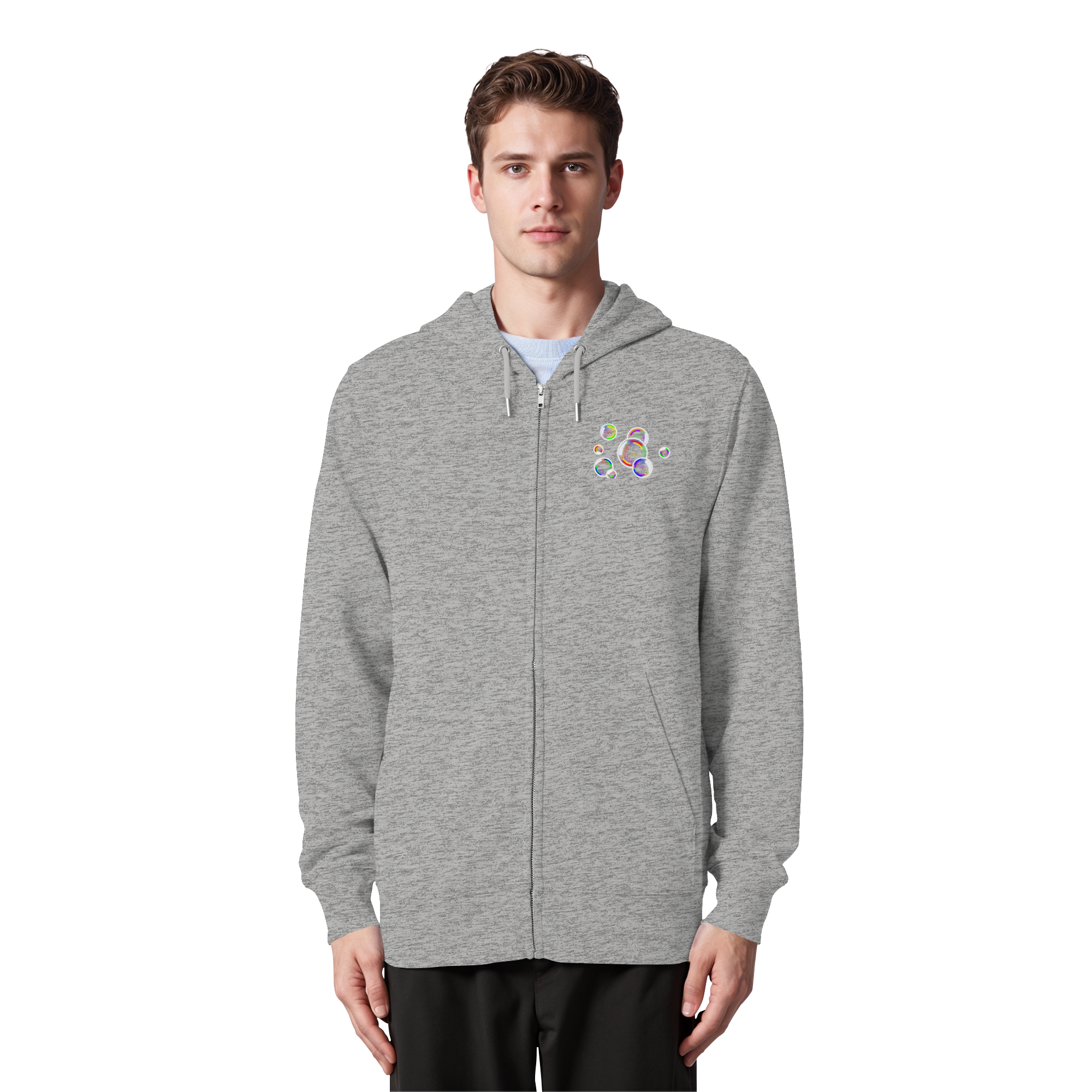 Regenbogen Seifenblasen - Organic Zipper