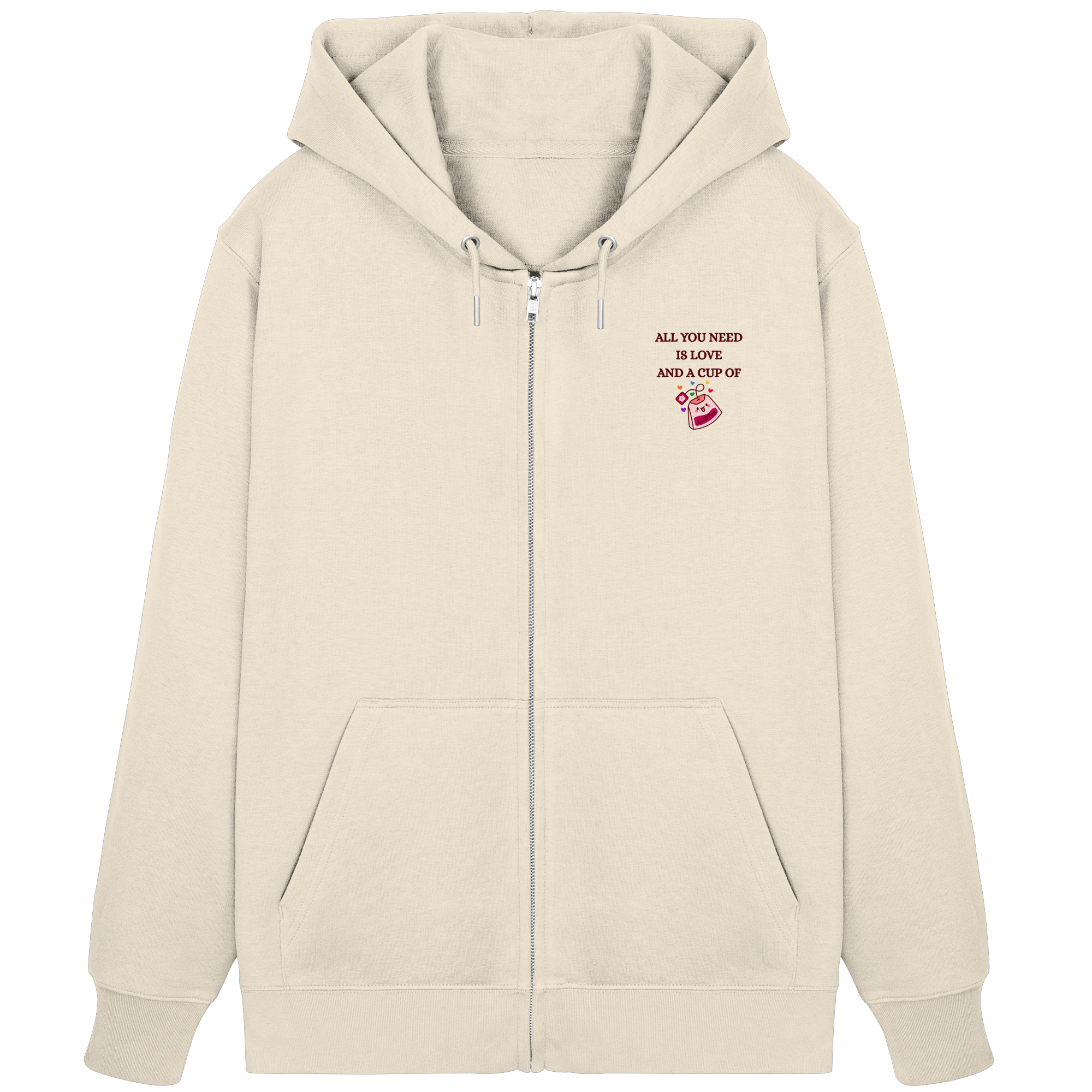 All You Need Is Love And A Cup Of lgbTEA - Organic Zipper