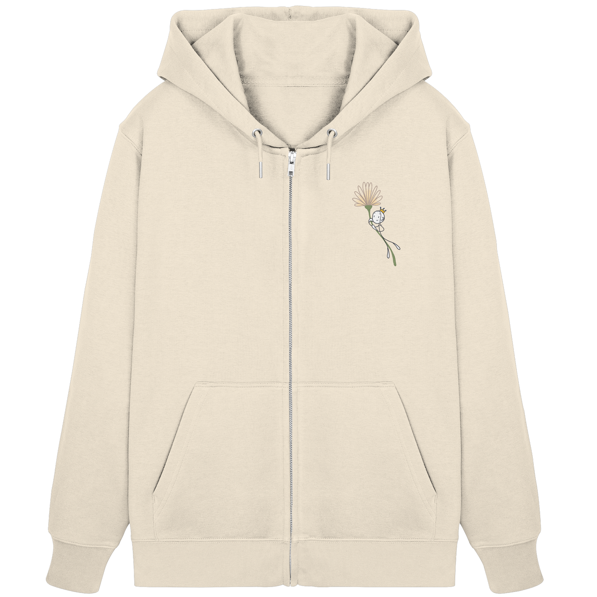 Seelenmännchen "Blumenfliegen Edition" (hell) - Organic Zipper