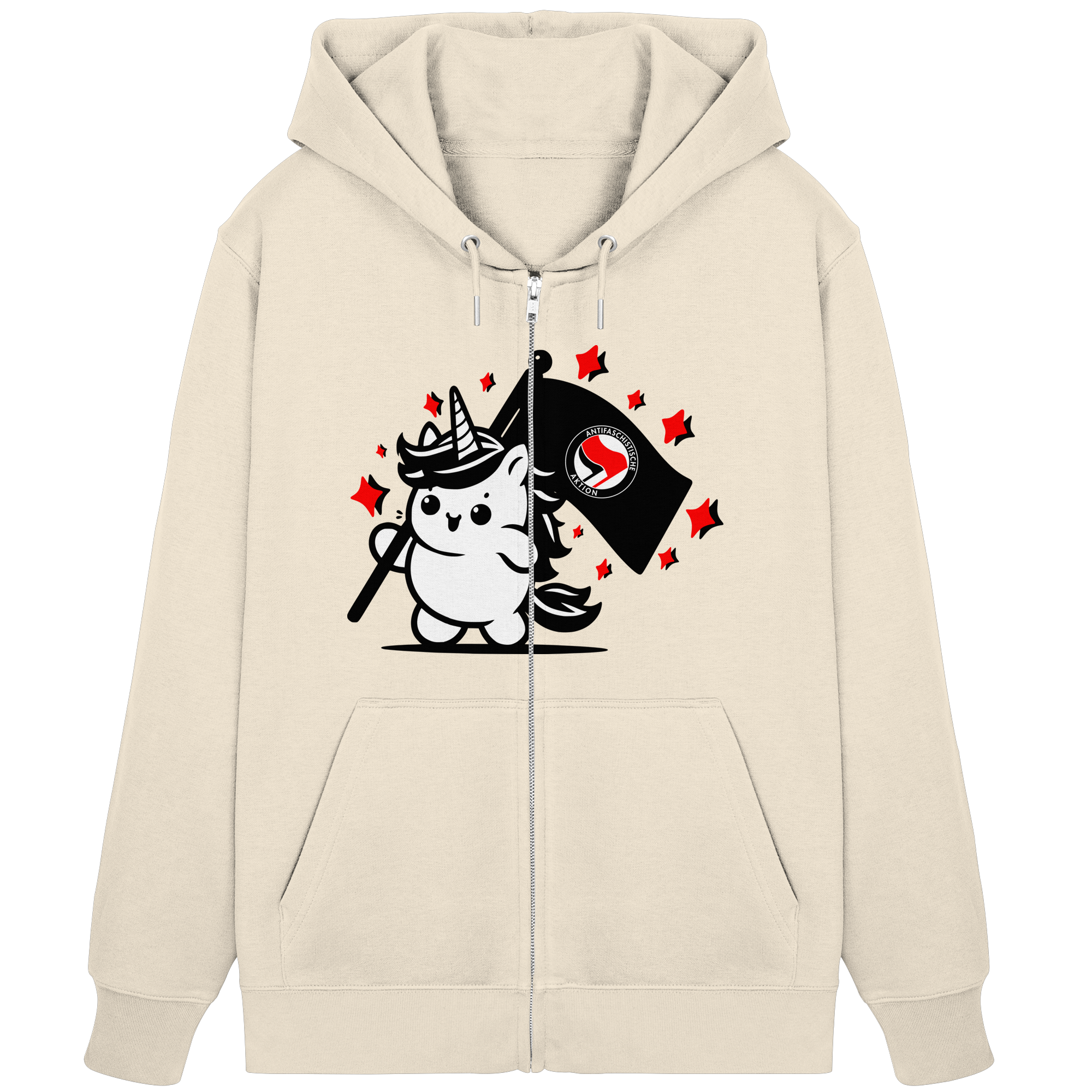 Einhorn Antifa - Organic Zipper
