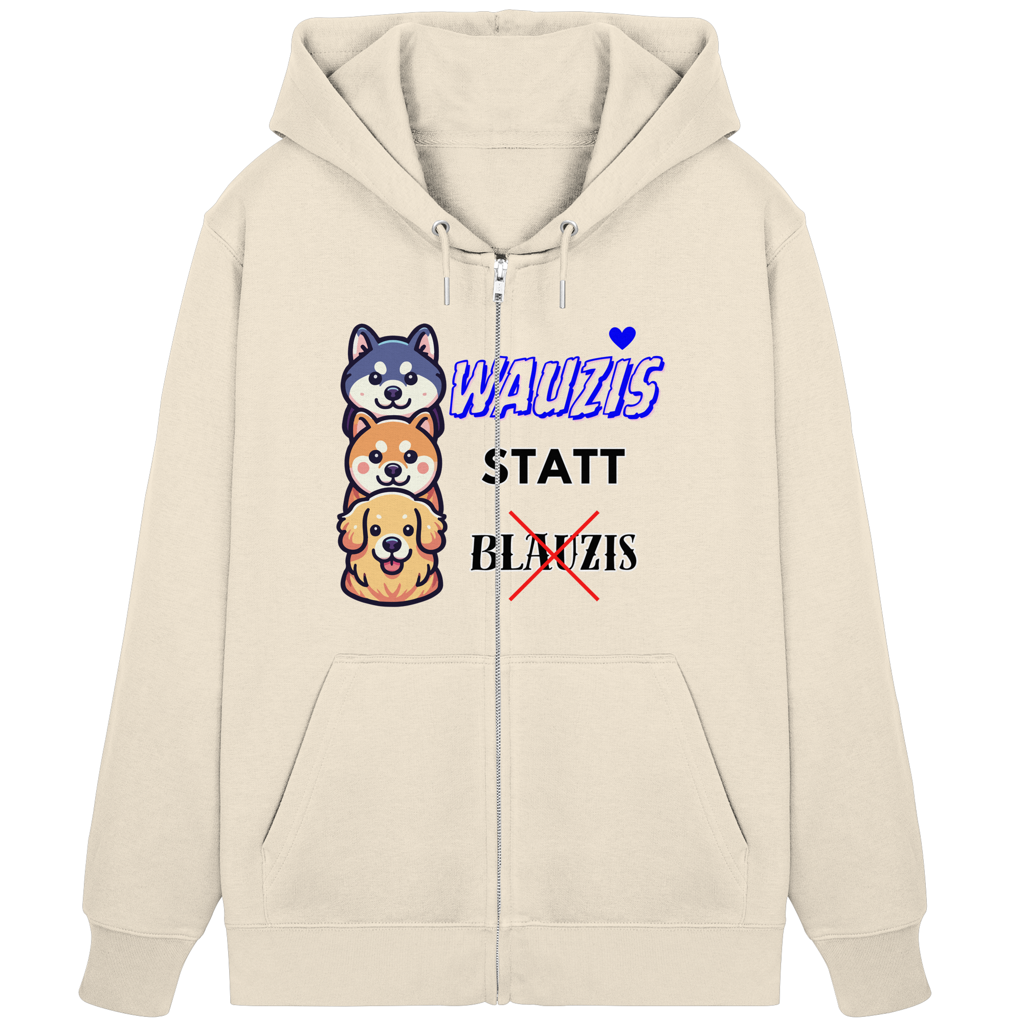 Wauzis statt Blauzis - Organic Zipper