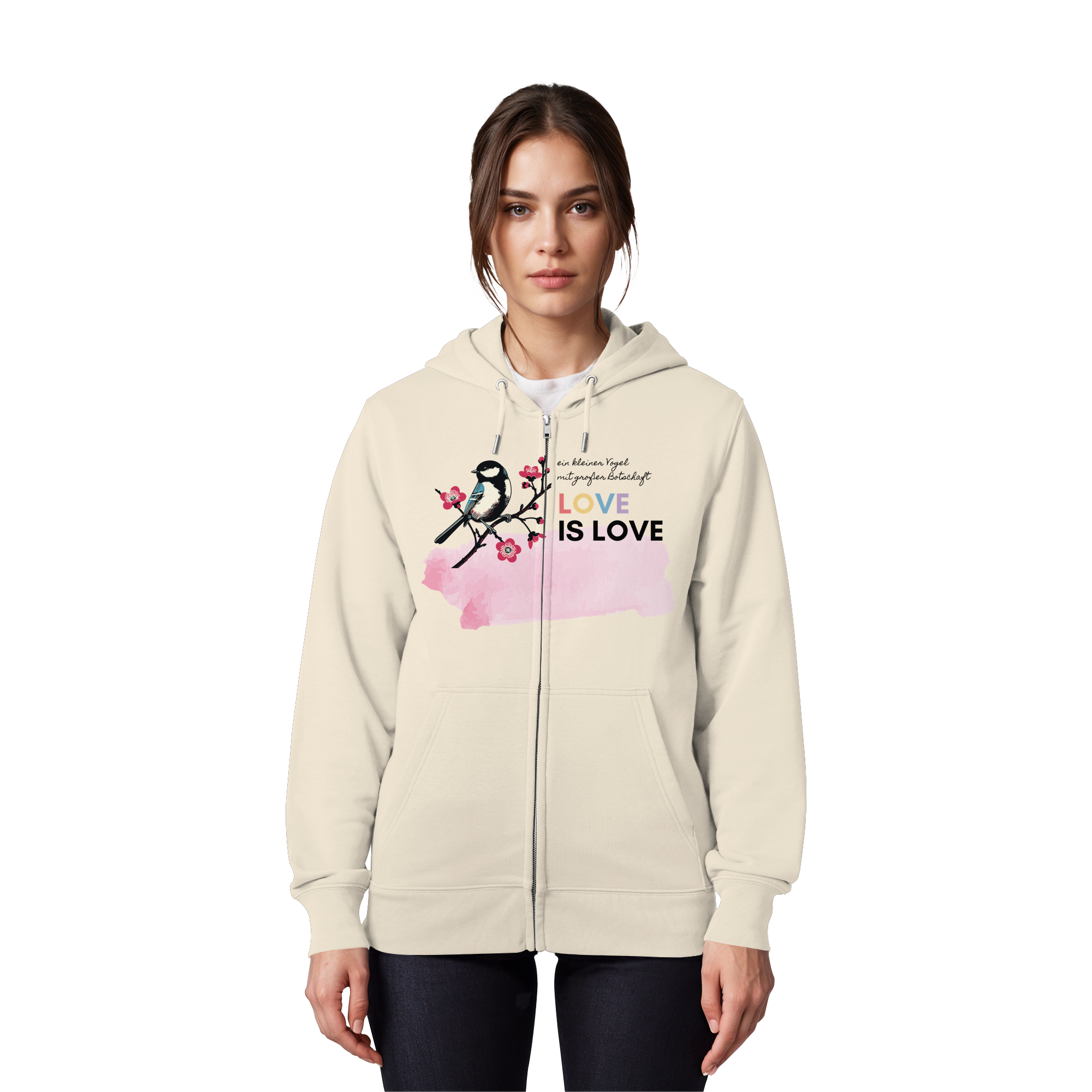 Kleine Flügel, große Botschaft - Organic Zipper
