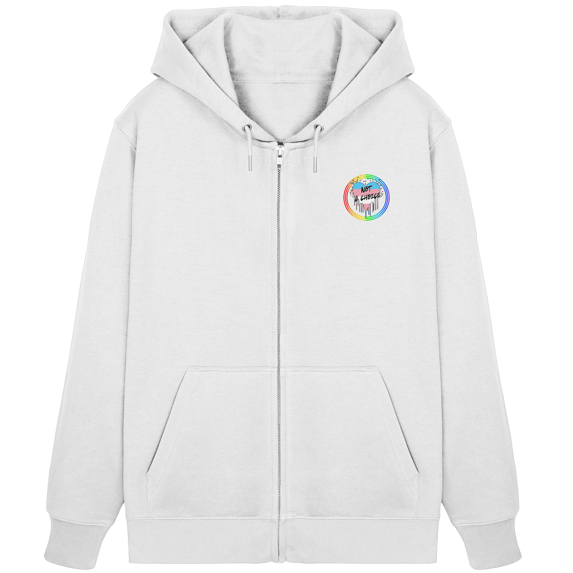 Trans Not a Choice "Regenbogenkreis Edition" - Organic Zipper