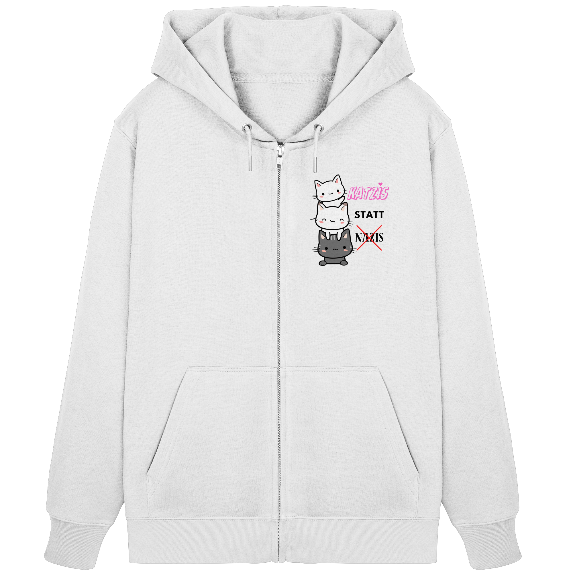 Katzis statt Nazis - Organic Zipper