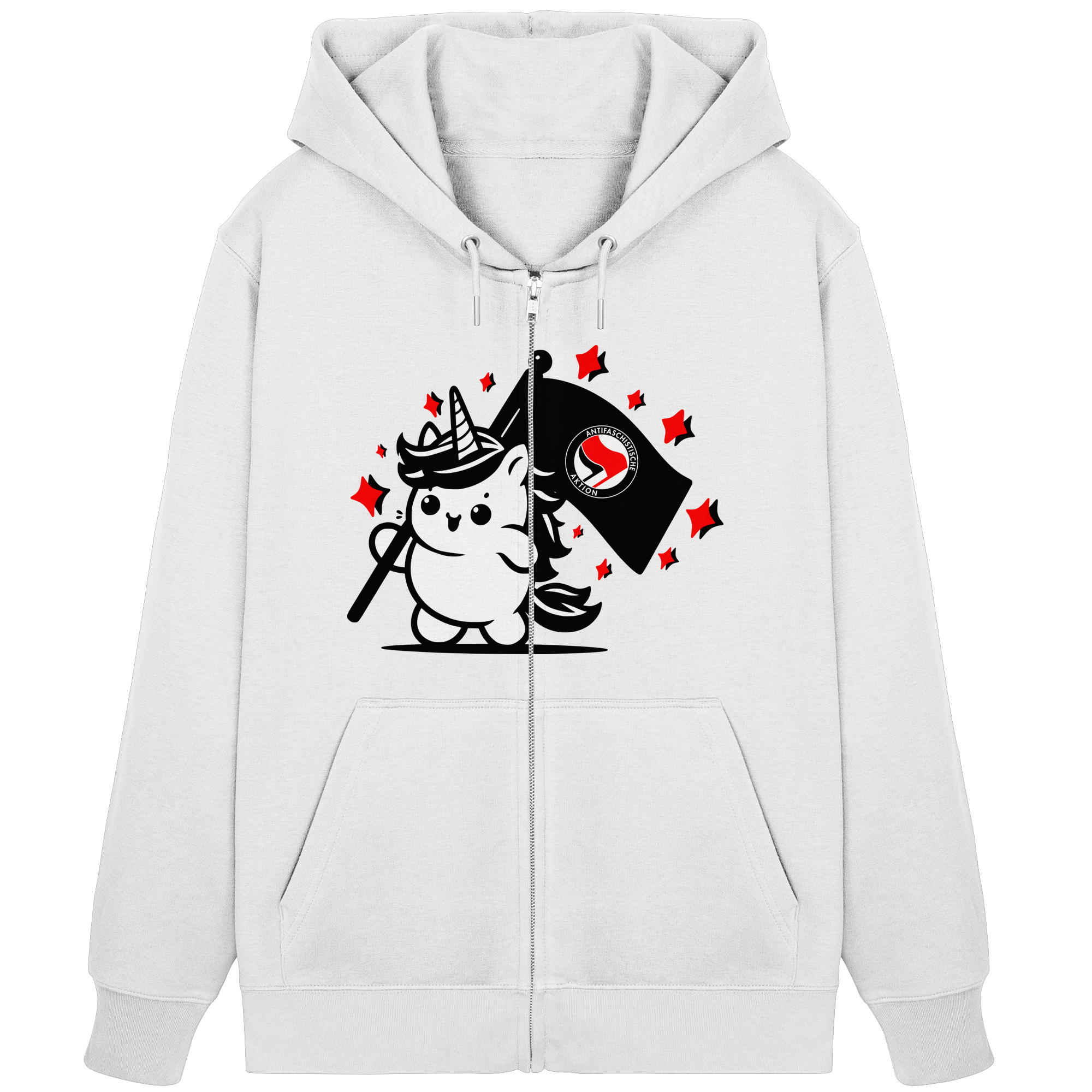 Einhorn Antifa - Organic Zipper