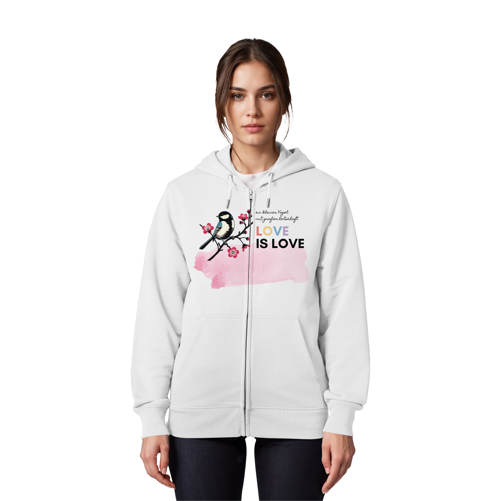 Kleine Flügel, große Botschaft - Organic Zipper