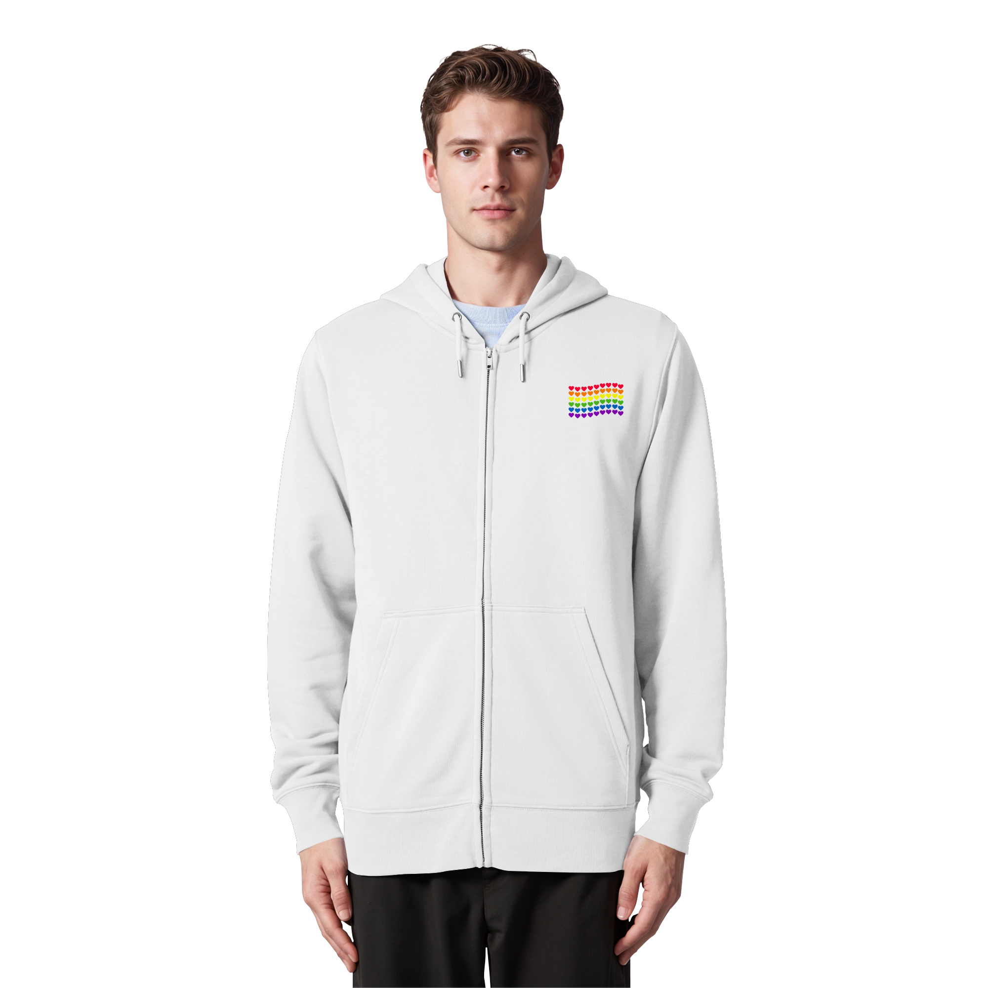 Herzenflagge - Organic Zipper