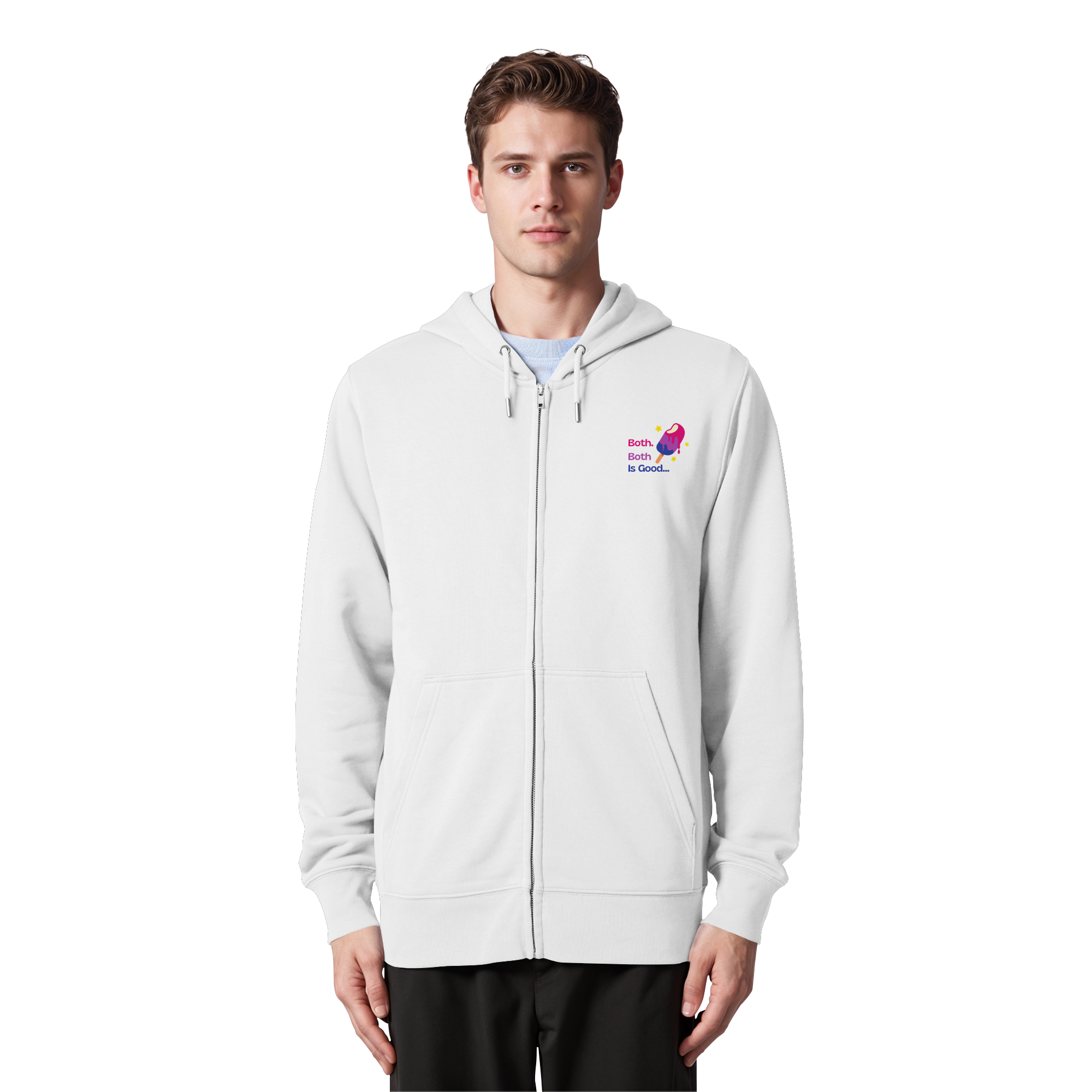 Bi Pride: Both is Good - Organic Zipper