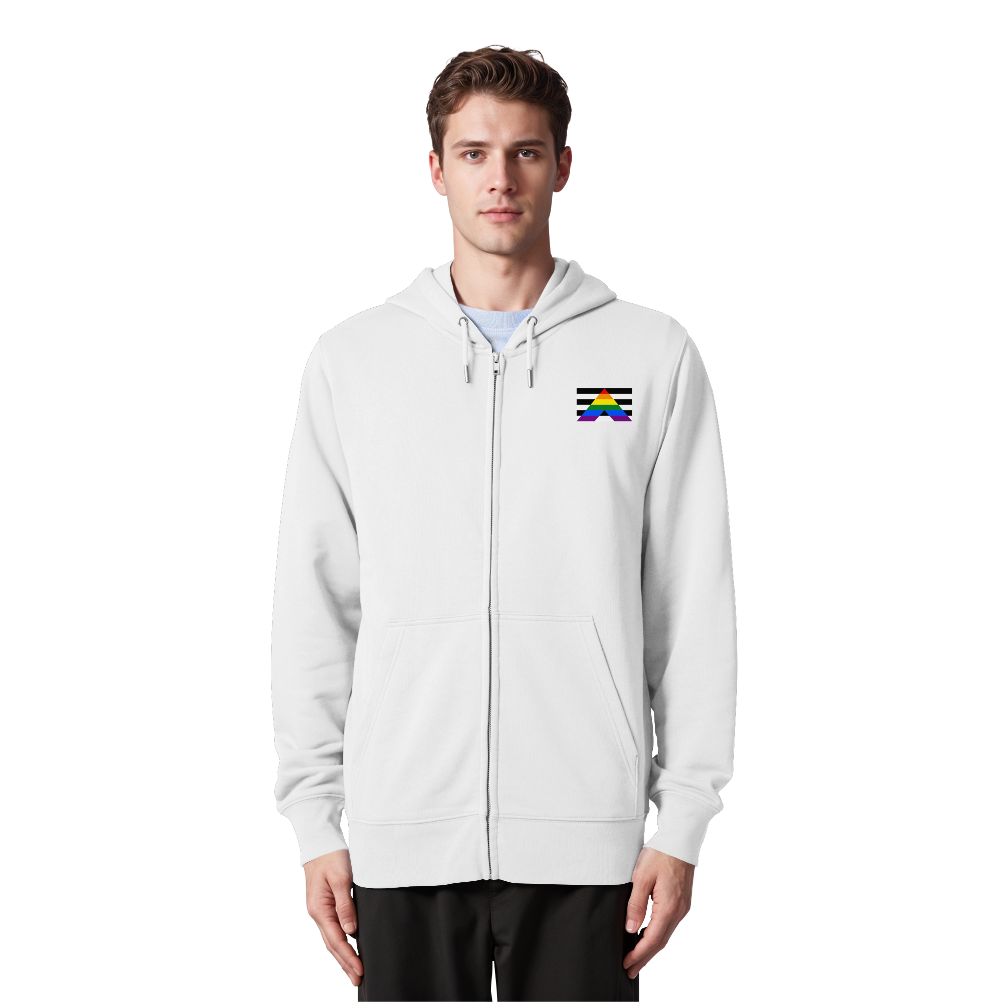 Straight Ally Pride Flag - Organic Zipper