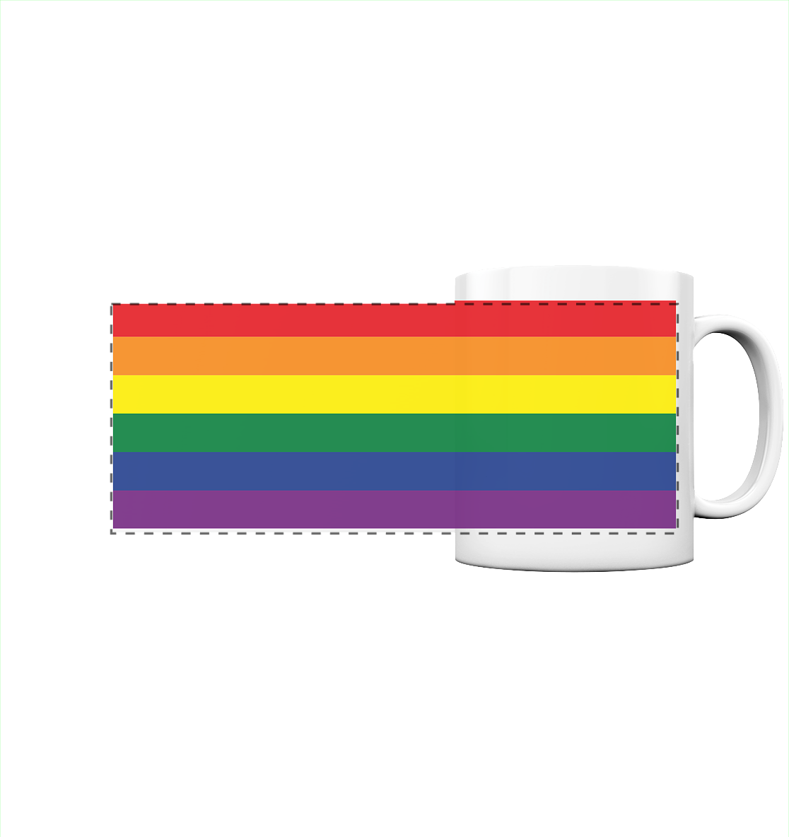 Regenbogen Pride Flag - Panorama Tasse