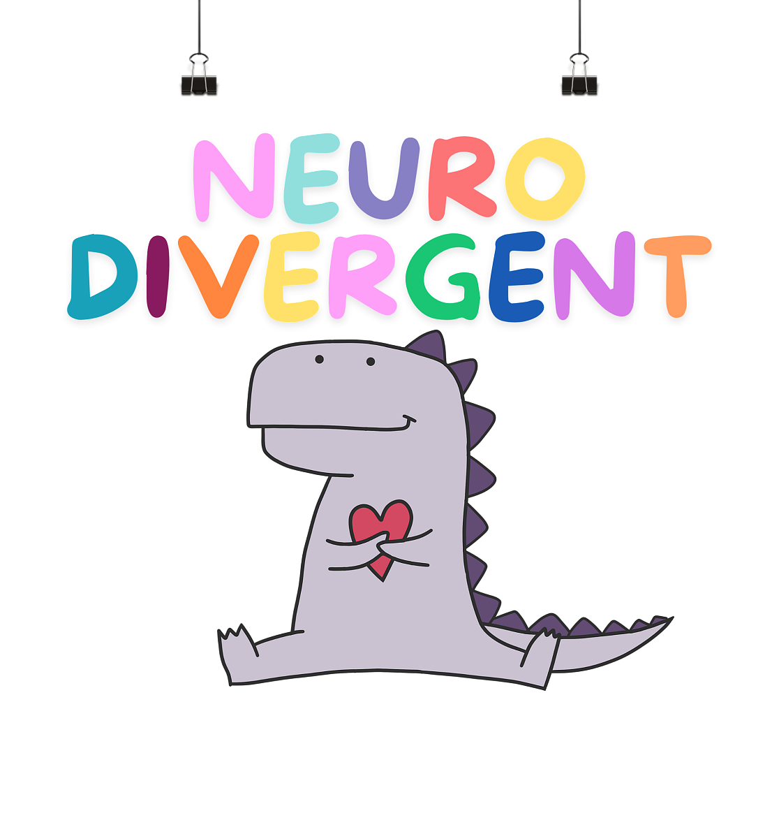 Neurodivergent "Dino Edition" - Poster 40x40