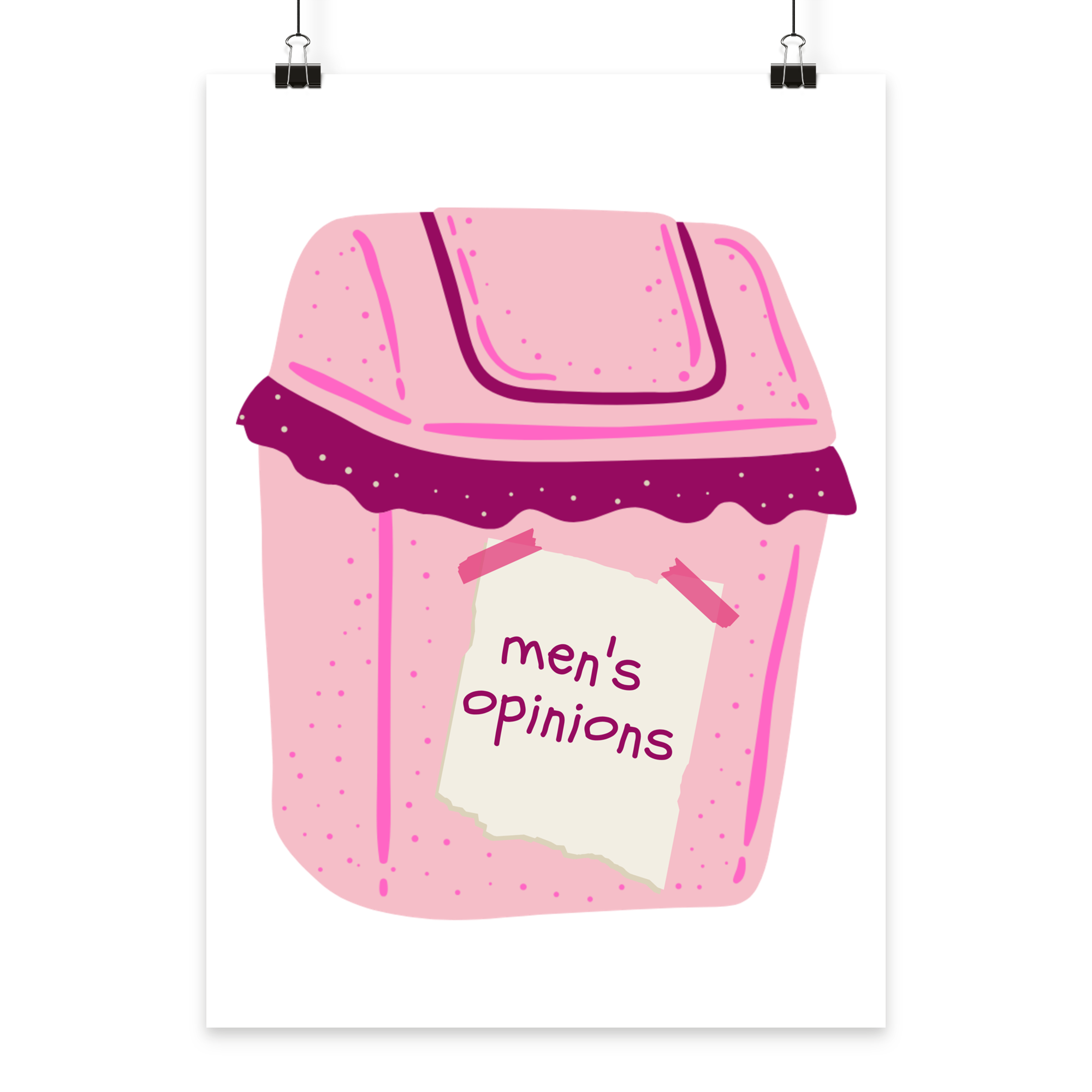 Men's Opinions - Poster Din A4 (hoch)