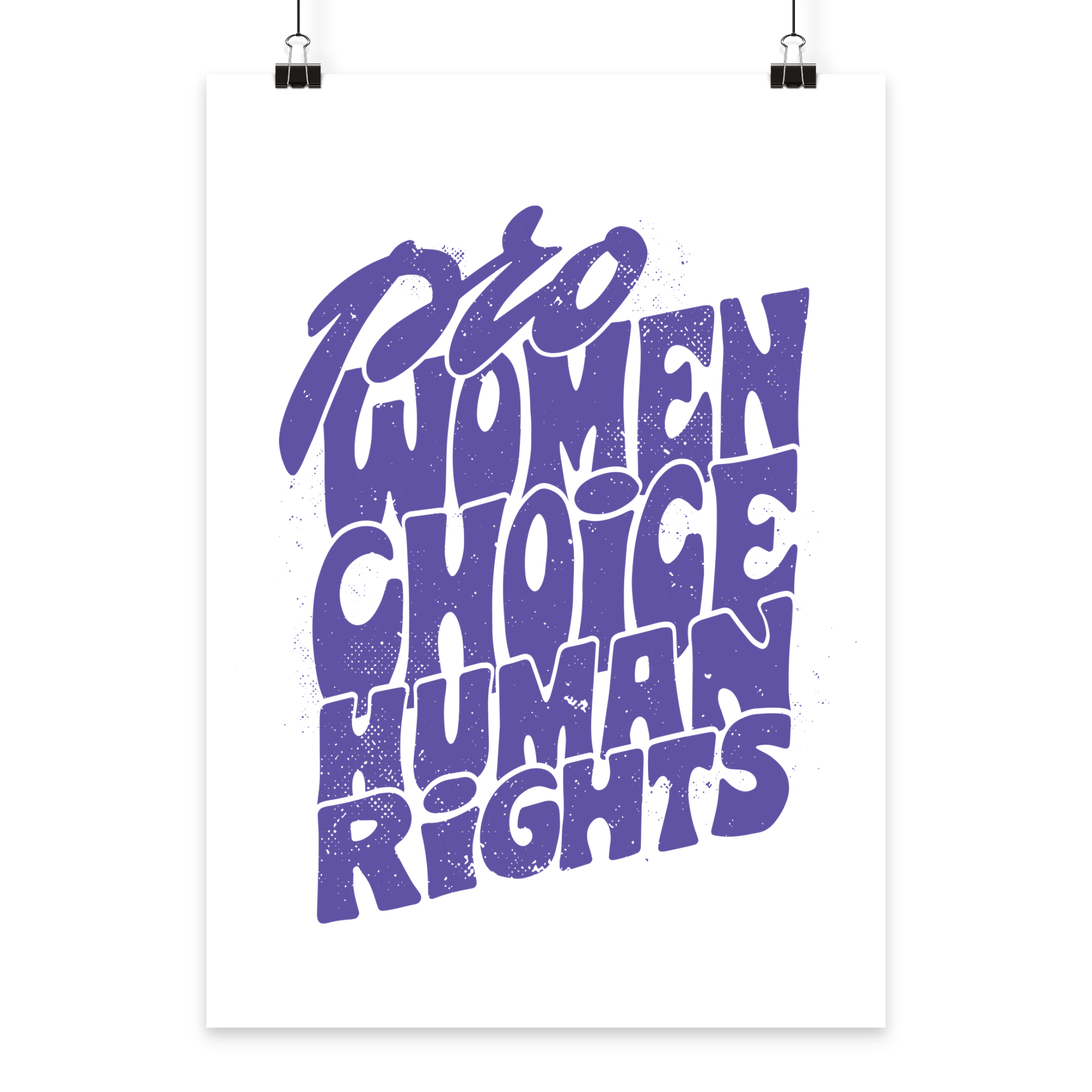 Pro Women Choice Human Rights "Lila Edition" - Poster Din A4 (hoch)