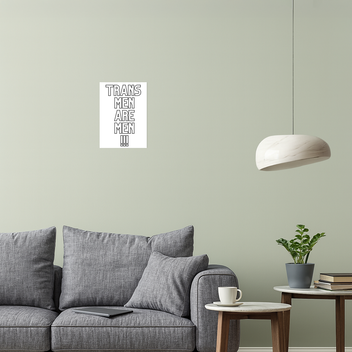 Trans Men are Men "Statement Edition" - Poster Din A4 (hoch)