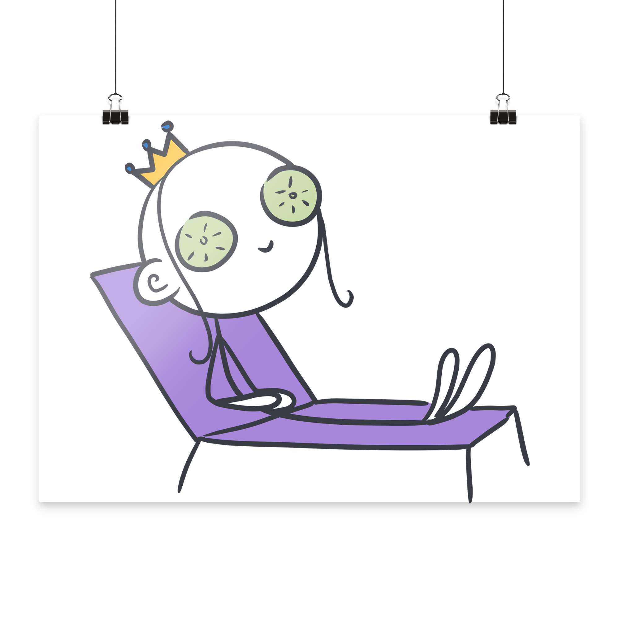 Seelenmännchen "Chill Out Edition" - Poster Din A4 (quer)