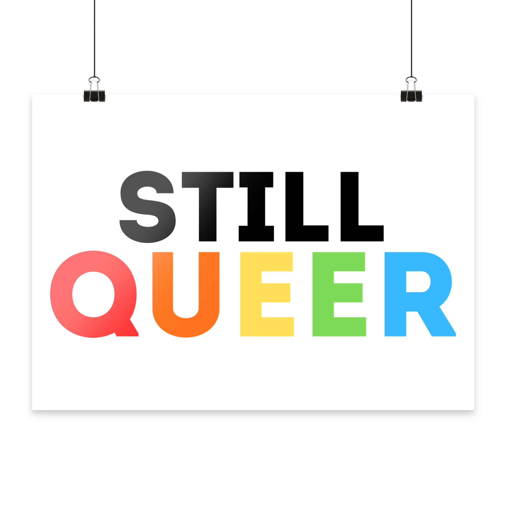 Still Queer - Poster Din A4 (quer)