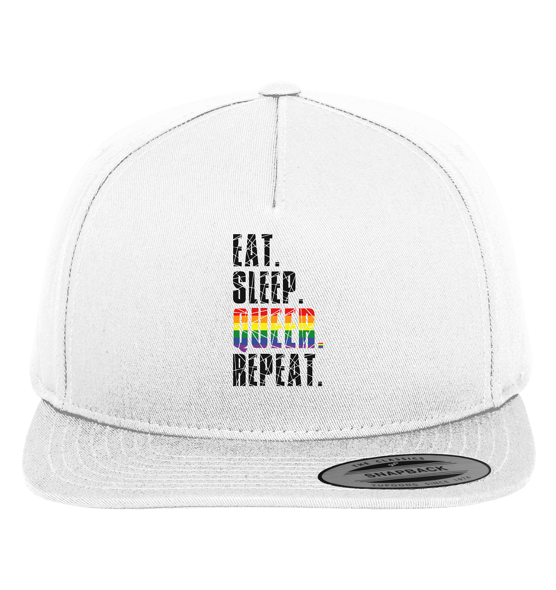 EAT. SLEEP. QUEER. REPEAT. - Premium Snapback