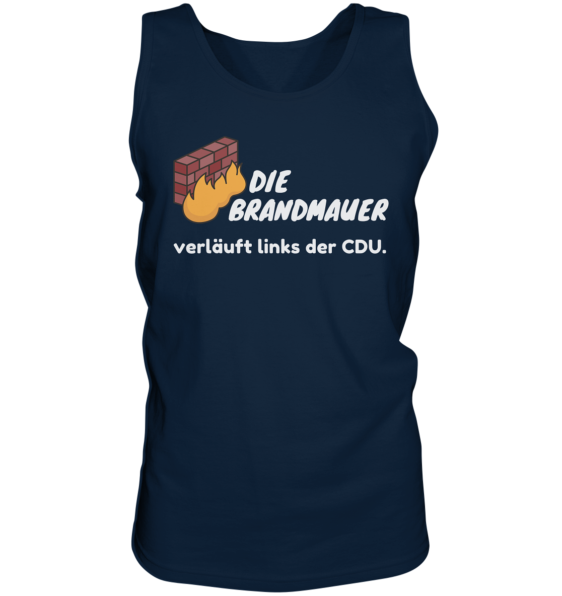 Brandmauer (weiße Schrift) - Tank-Top