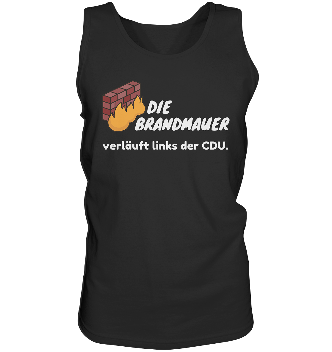 Brandmauer (weiße Schrift) - Tank-Top