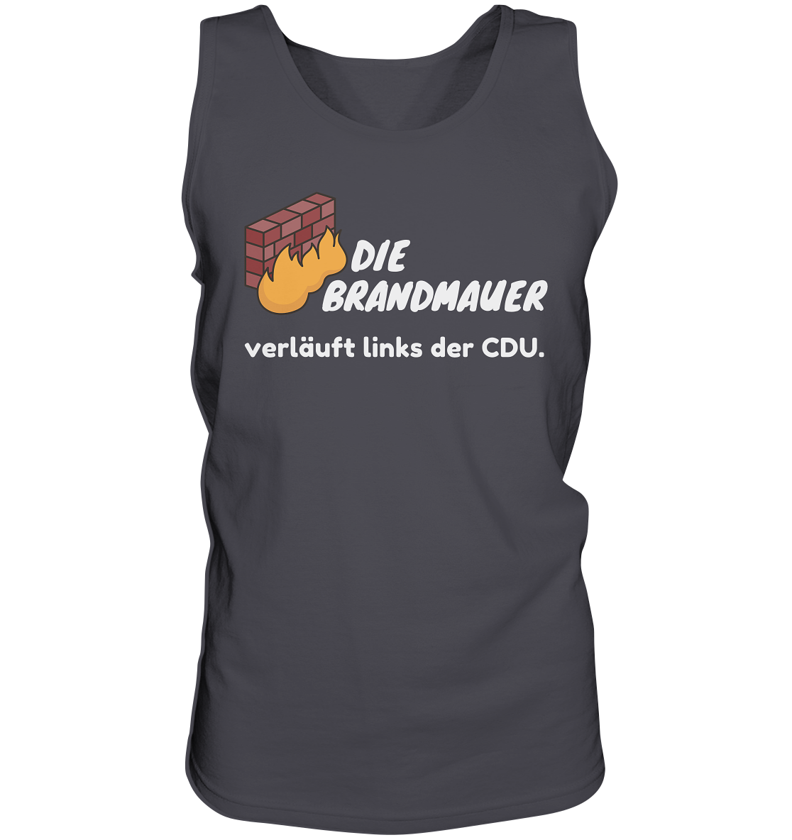 Brandmauer (weiße Schrift) - Tank-Top