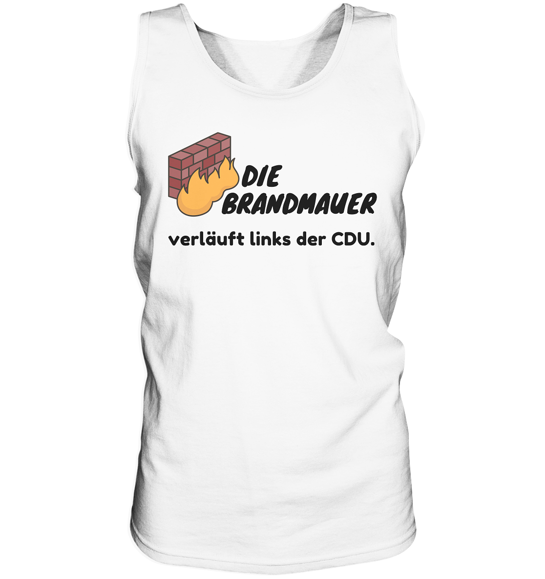 Brandmauer (schwarze Schrift) - Tank-Top