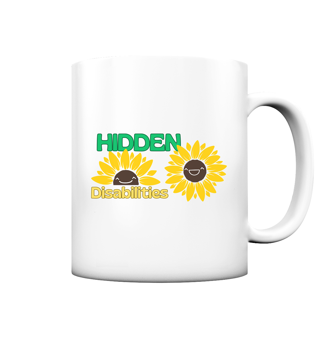 Hidden Disabilities "Sunflower Smile Edition" - Tasse matt