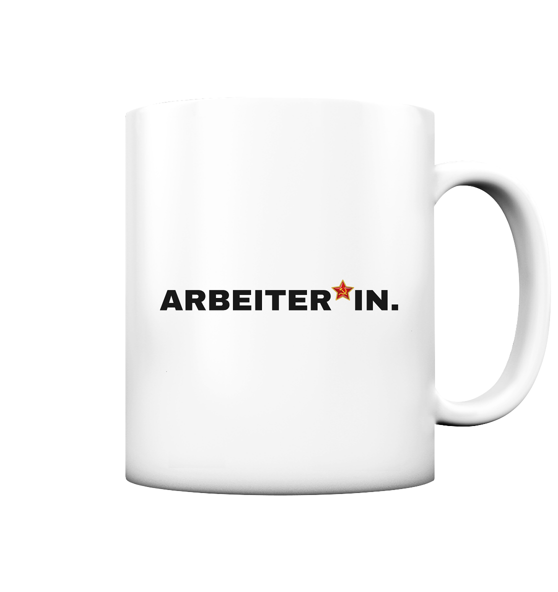ARBEITER*IN. "Plain Work Edition" - Tasse matt