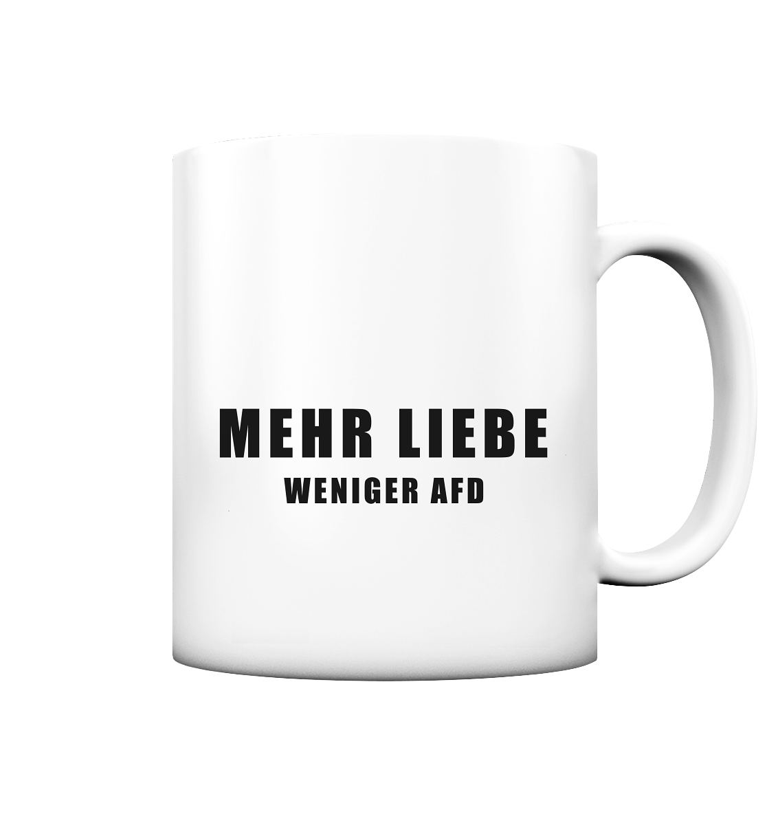 Hass ist keine Meinung - Tasse matt
