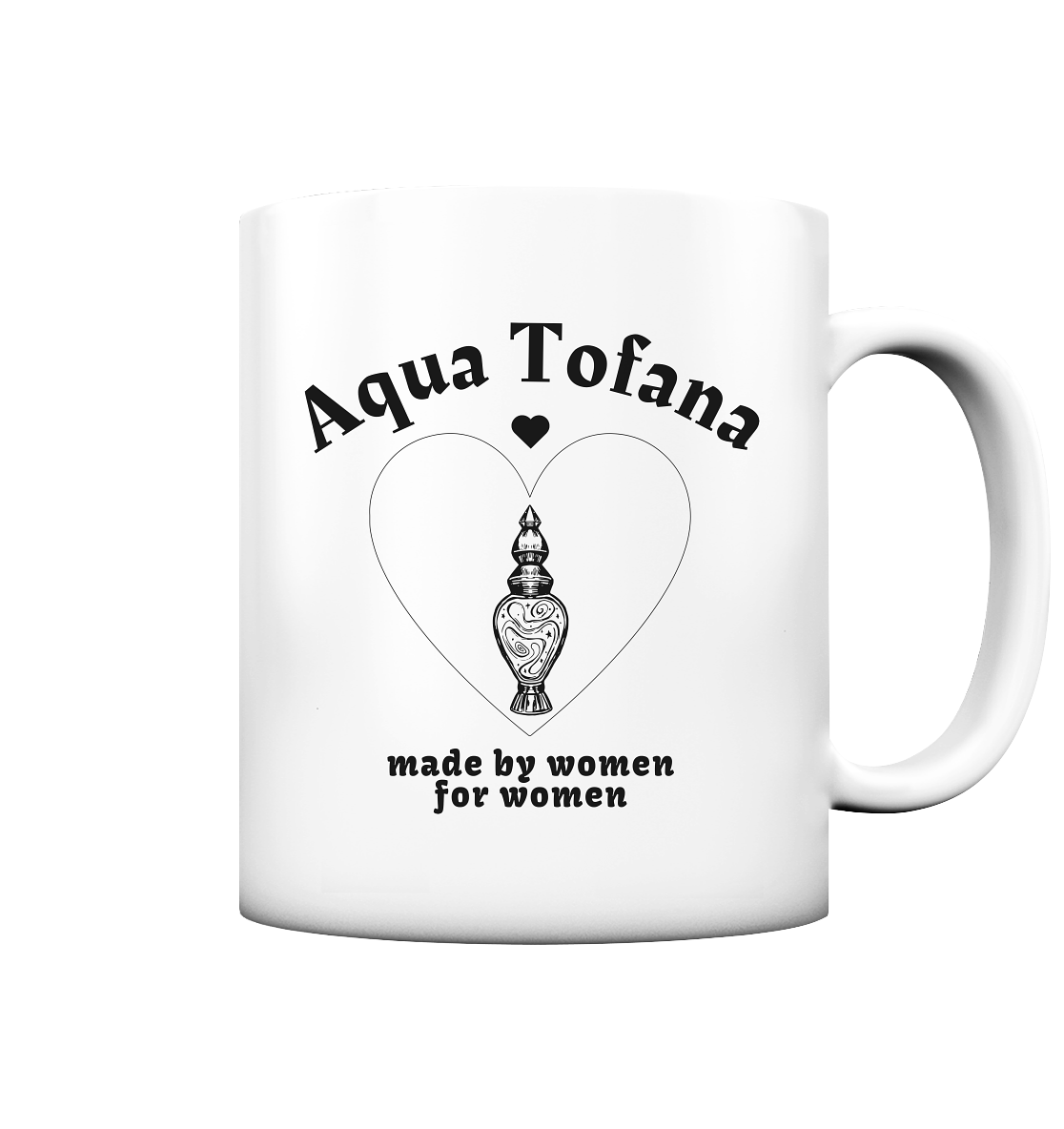 Aqua Tofana: Made By Women For Women - Tasse matt