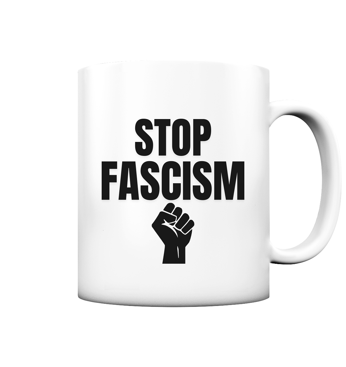 Stop Fascism "Raised Fist Edition" - Tasse matt