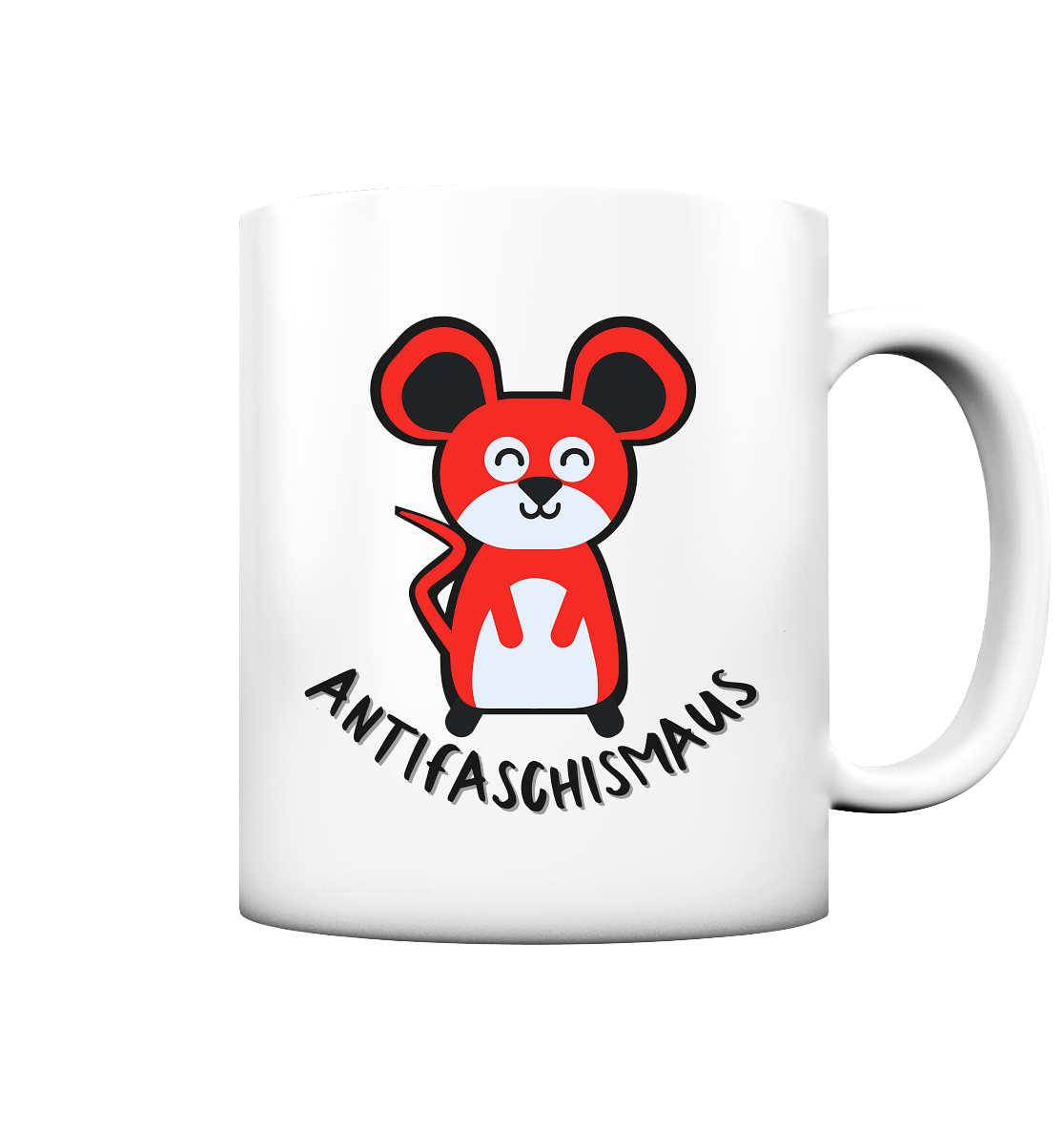 Antifaschismaus - Tasse matt