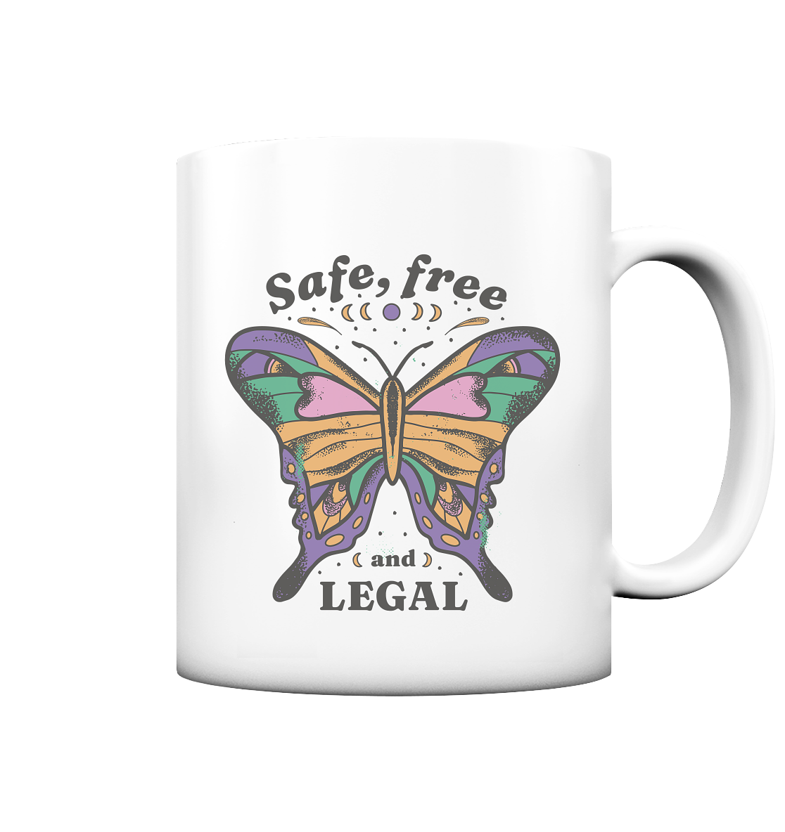 Safe Free Legal "Schmetterling Edition" - Tasse matt