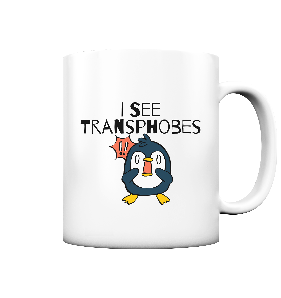I see Transphobes - Tasse matt