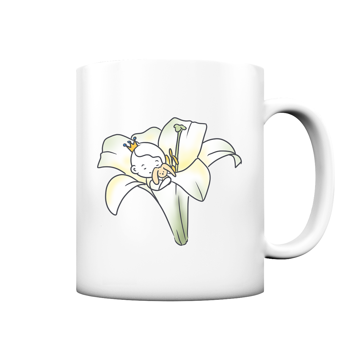 Seelenmännchen "Kuschelblume Edition" - Tasse matt