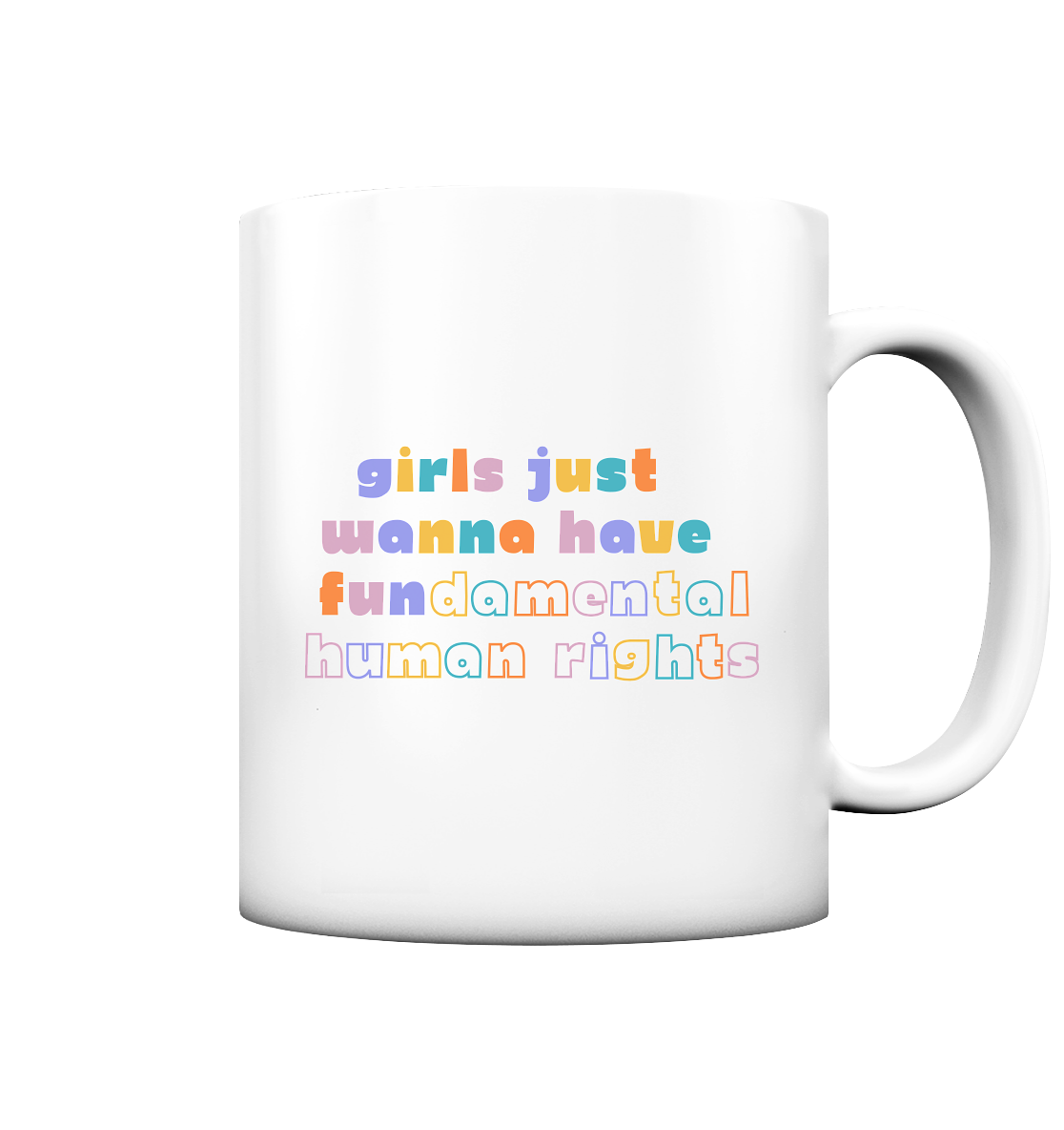 Girls just wanna have fundamental Human Rights - Tasse matt