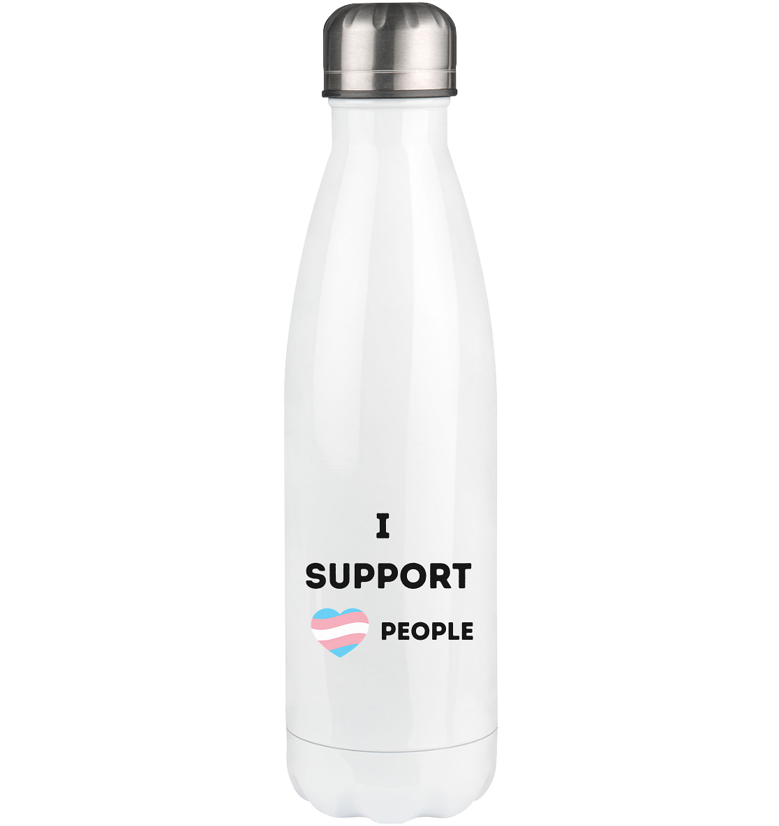 I support Trans People - Thermoflasche 500ml