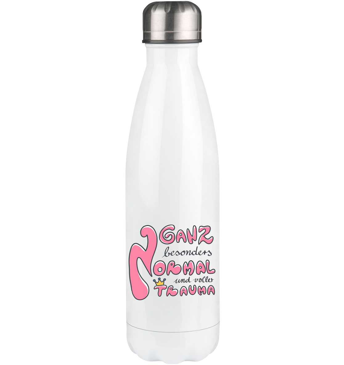 Ganz besonders Normal und voller Trauma "Pinke Edition" - Thermoflasche 500ml