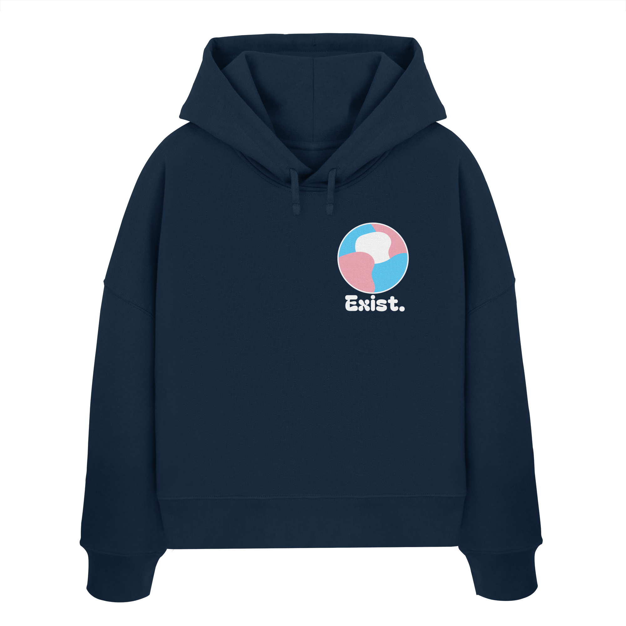 Exist "Trans Edition" - Womens Organic Boxcut Hoodie