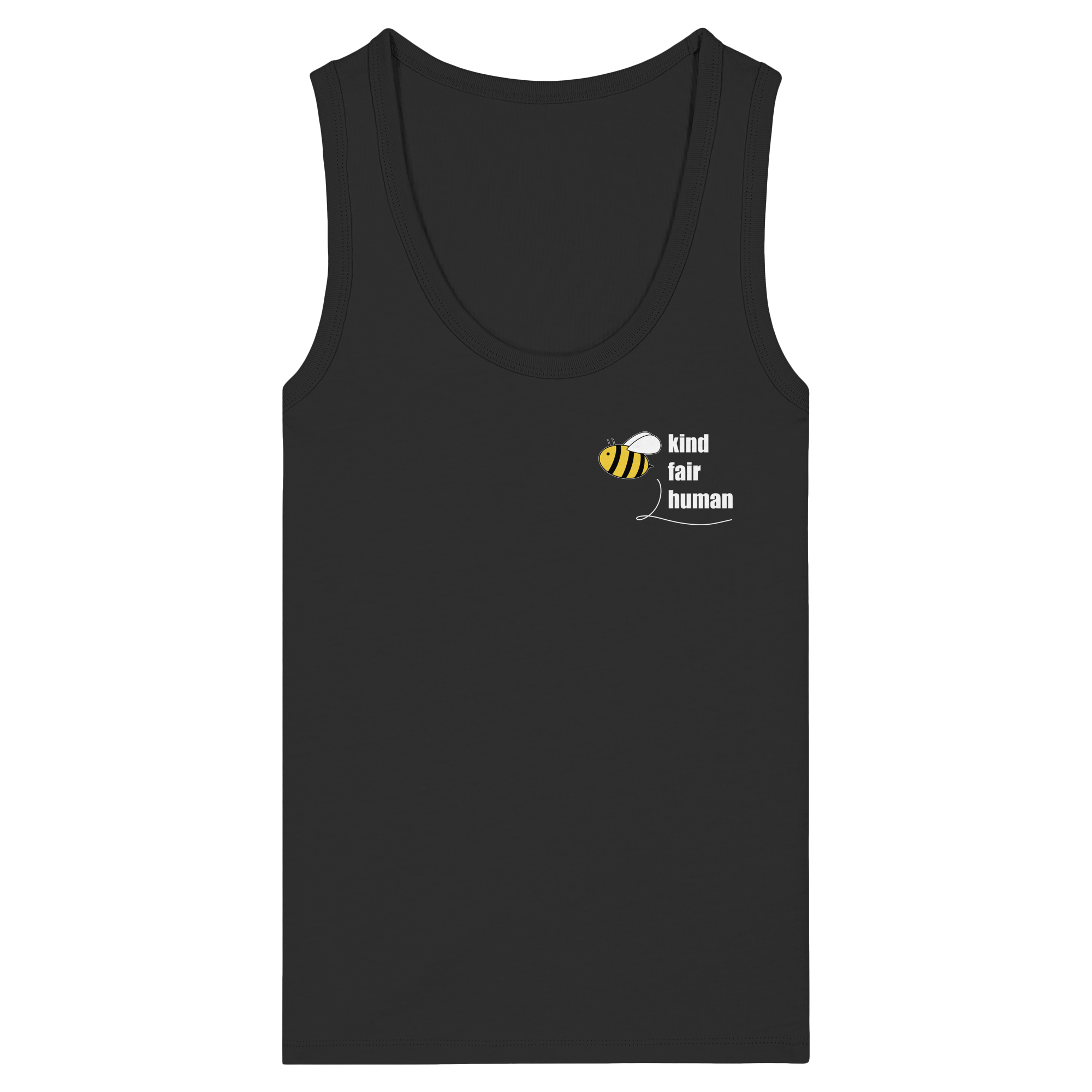 Be Kind Fair Human "Biene Edition" - Womens Organic Fitted Tank Top
