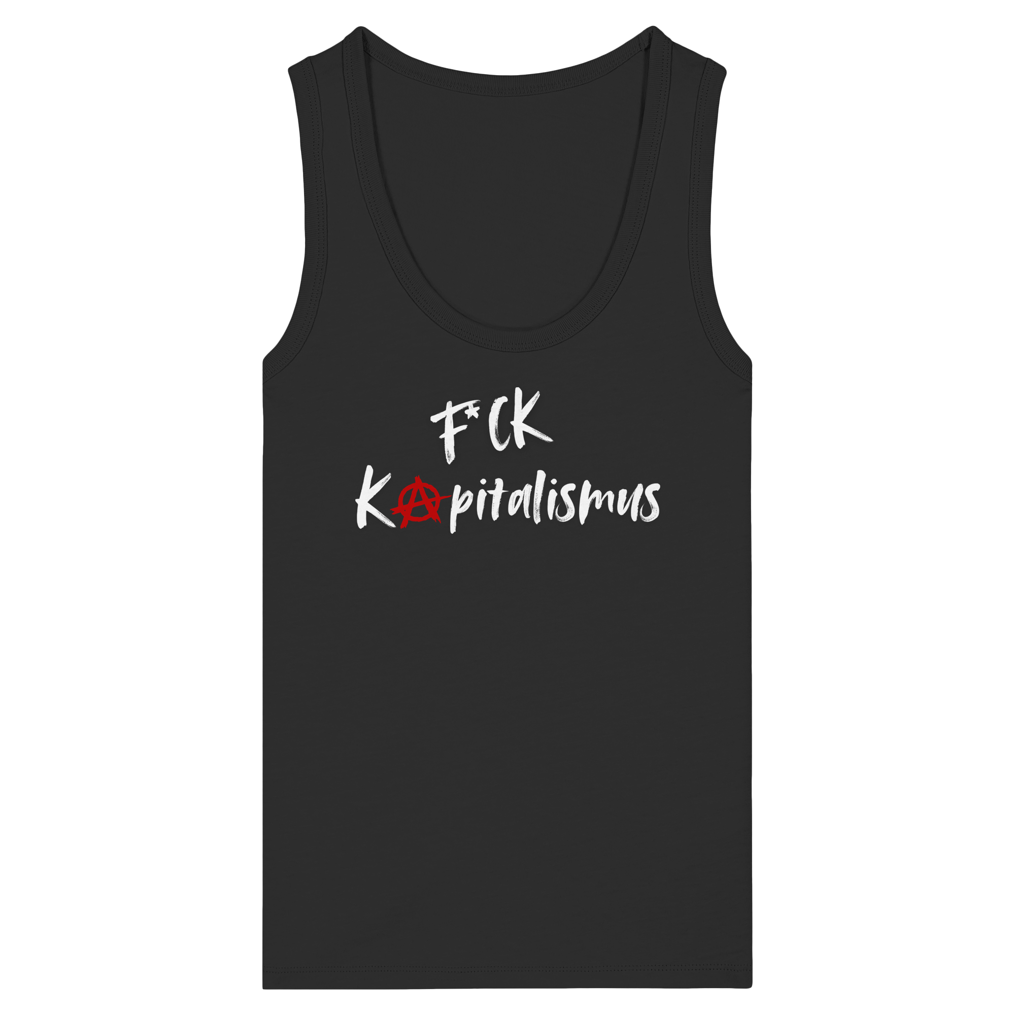 FCK Kapitalismus - Womens Organic Fitted Tank Top