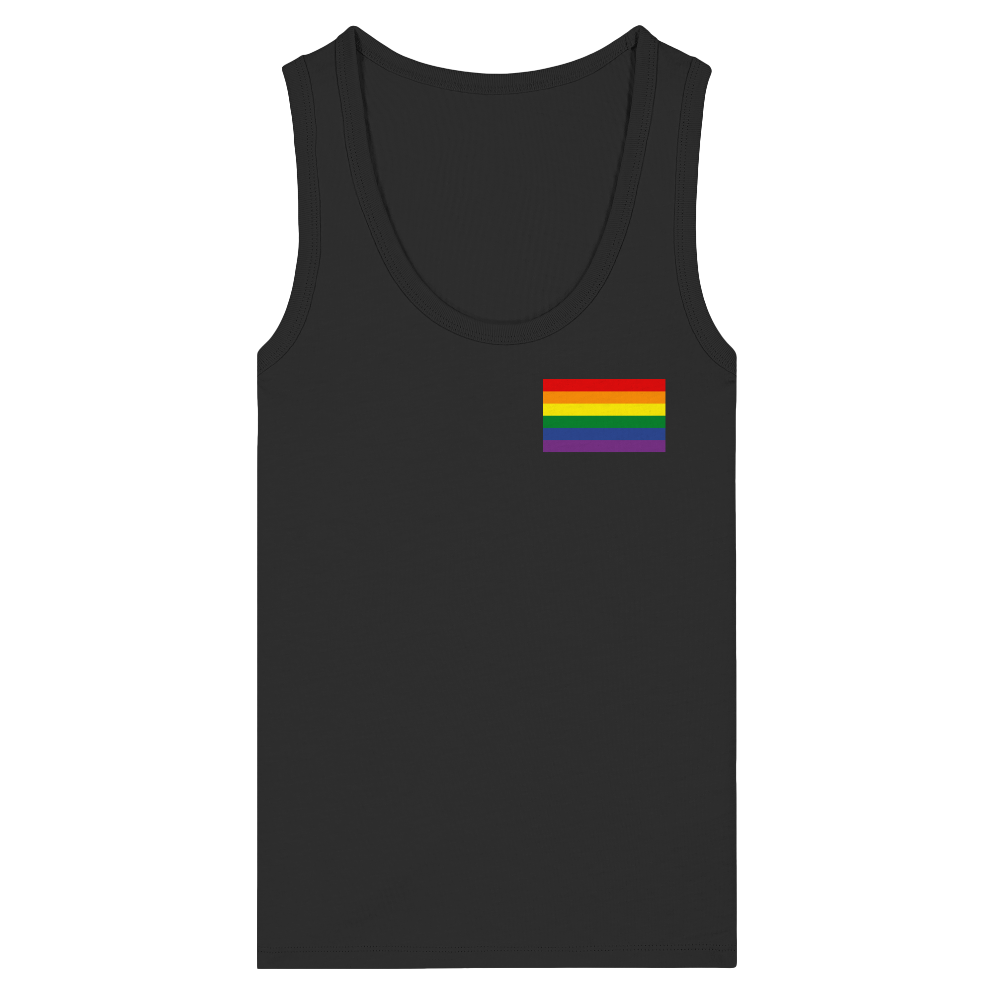 Regenbogen Pride Flag - Womens Organic Fitted Tank Top
