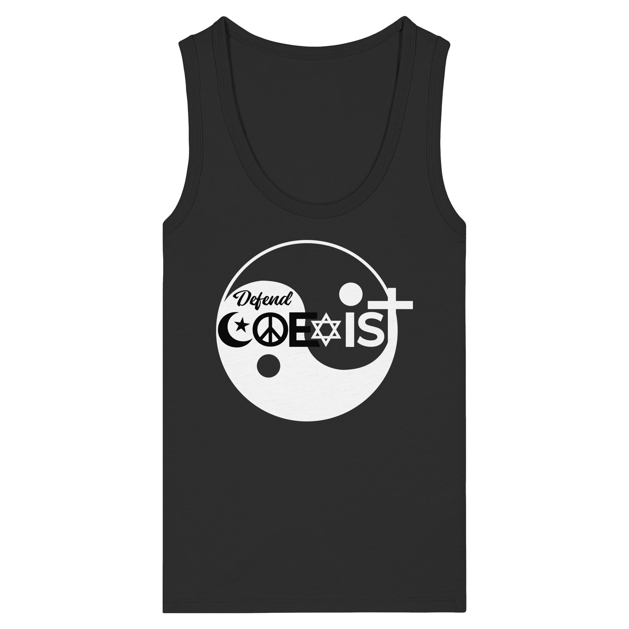 Defend Coexistence - Womens Organic Fitted Tank Top