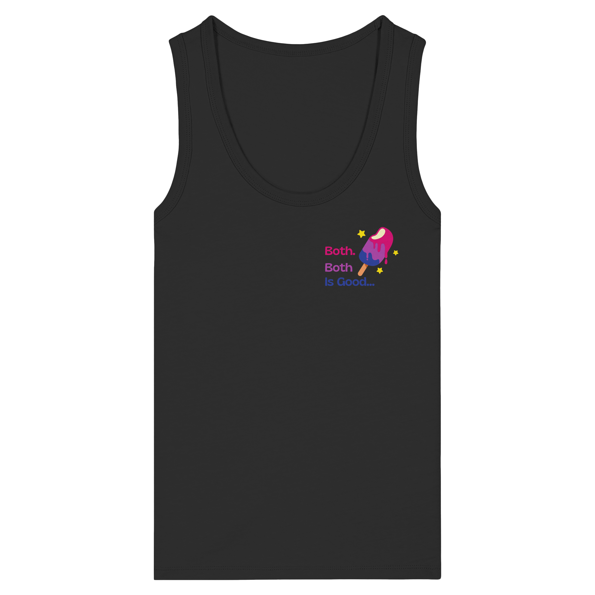 Bi Pride: Both is Good - Womens Organic Fitted Tank Top