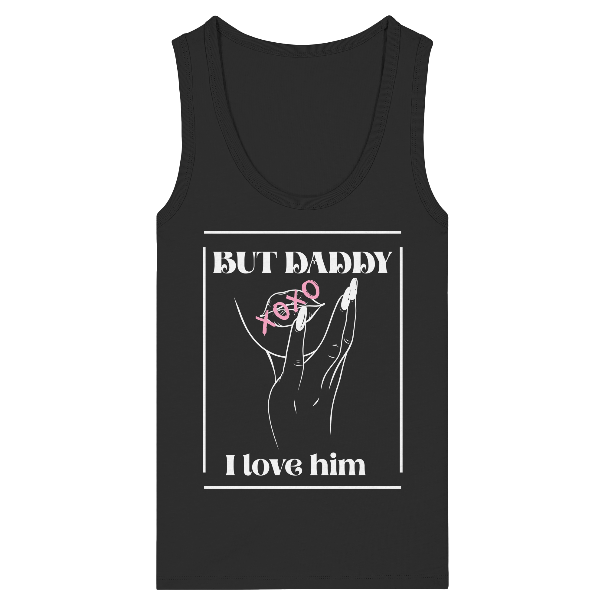 But Daddy I Love Him (dunkel) - Womens Organic Fitted Tank Top
