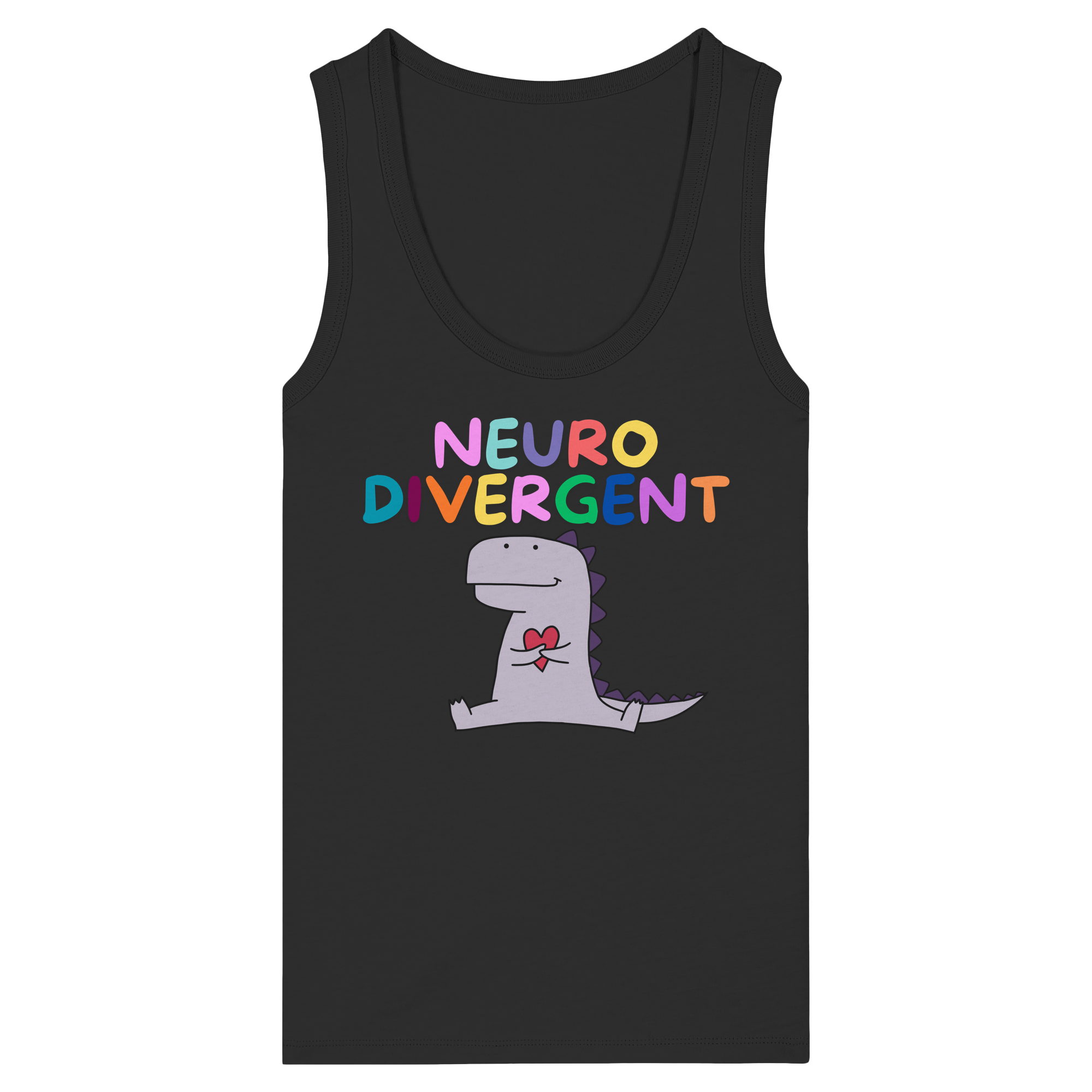 Neurodivergent "Dino Edition" - Womens Organic Fitted Tank Top