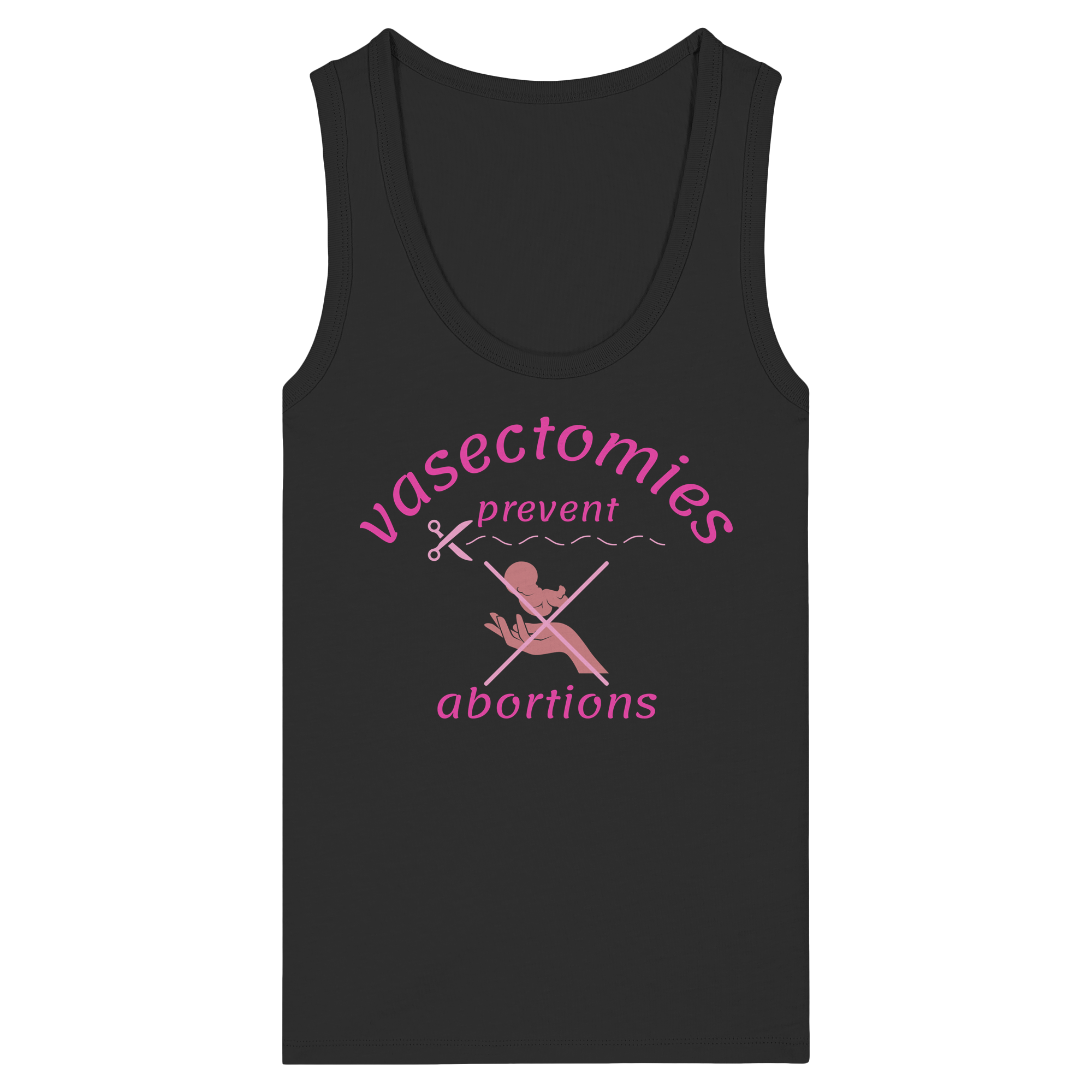 Vasectomies Prevent Abortions - Womens Organic Fitted Tank Top