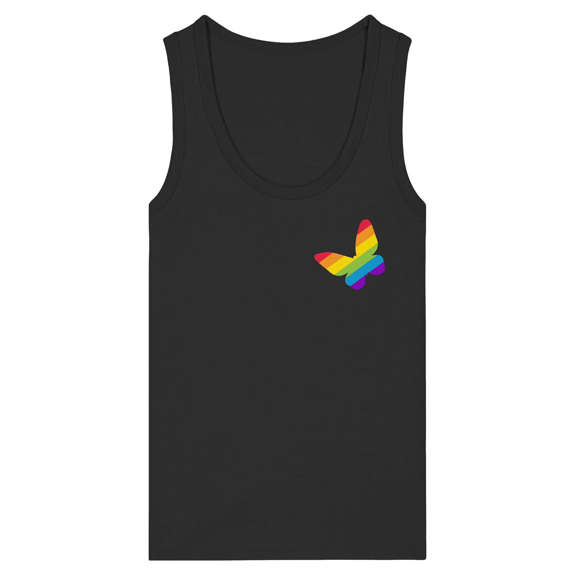 Regenbogen Schmetterling - Womens Organic Fitted Tank Top